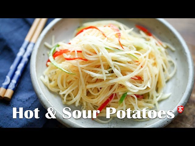 Hot and Sour Shredded Potato Stir Fry, Recipes