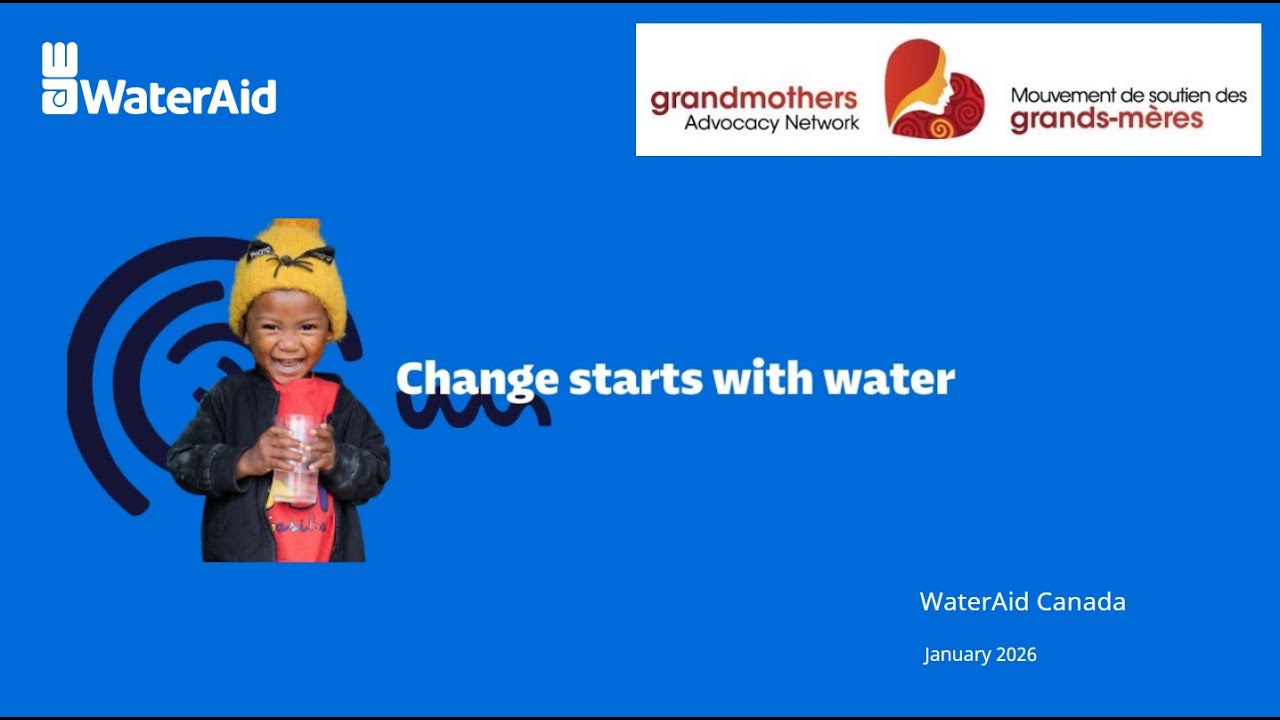 Change Starts with Water - 2026 Advocacy for Water, Sanitation and Hygiene (WASH)