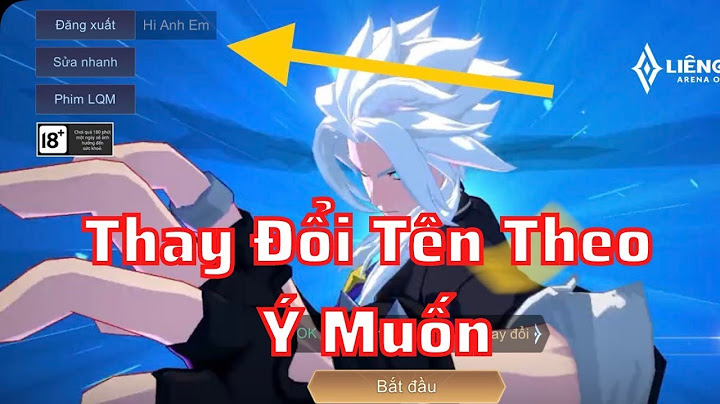 Hướng dẫn đổi tên tài khoản garena