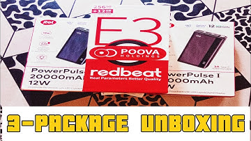 Redbeat E3 Smartphone Unboxing Video + itel power Bank, 120W charger