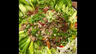 Ep.#33 LARB PORK MEAT, #khmercuizine, #larbporkmeat, #thaicuizine, #laoscuizine, #authenticrecipe