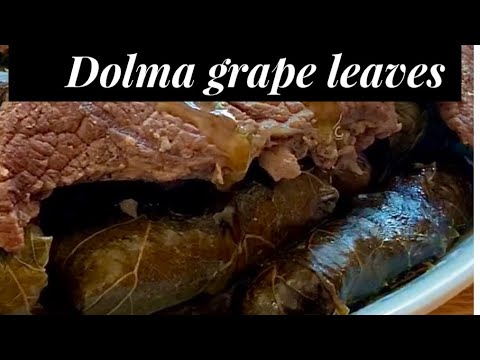 Dolma Grape Leaves Recipe وصفه يبرق العريش مع اللحمه
