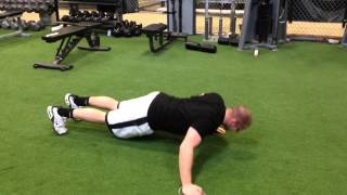 Lateral Sliding Push-ups 