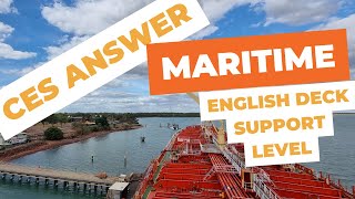 CES TEST 6.0.10 |  MARITIME ENGLISH | DECK SUPPORT LEVEL
