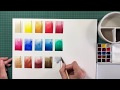 Paint out of the Ultimate Mixing Set using Daniel Smith watercolours