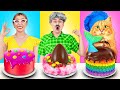 Me Vs Granny Vs Cat Cooking Challenge | Sweet Recipes You Need To Know By 123GO!
