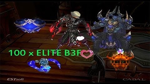 CABAL ONLINE PH - 100 RUNS TOWER OF UNDEAD B3F ELITE (EOD B3F) LAST BOSS AND BOX DROP COMPILATION