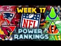 The Official 2021 NFL Power Rankings Week 17 Edition || TPS