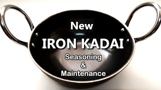 Iron Cookware Seasoning and Maintaining - Step by Step Process | How to Season New Iron Kadai