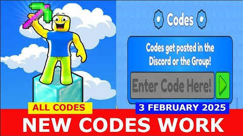 *NEW CODES WORK* [💫UPDATE!💫] ⛏️ Block Miner Simulator ROBLOX | FEBRUARY 3, 2025 | ALL CODES