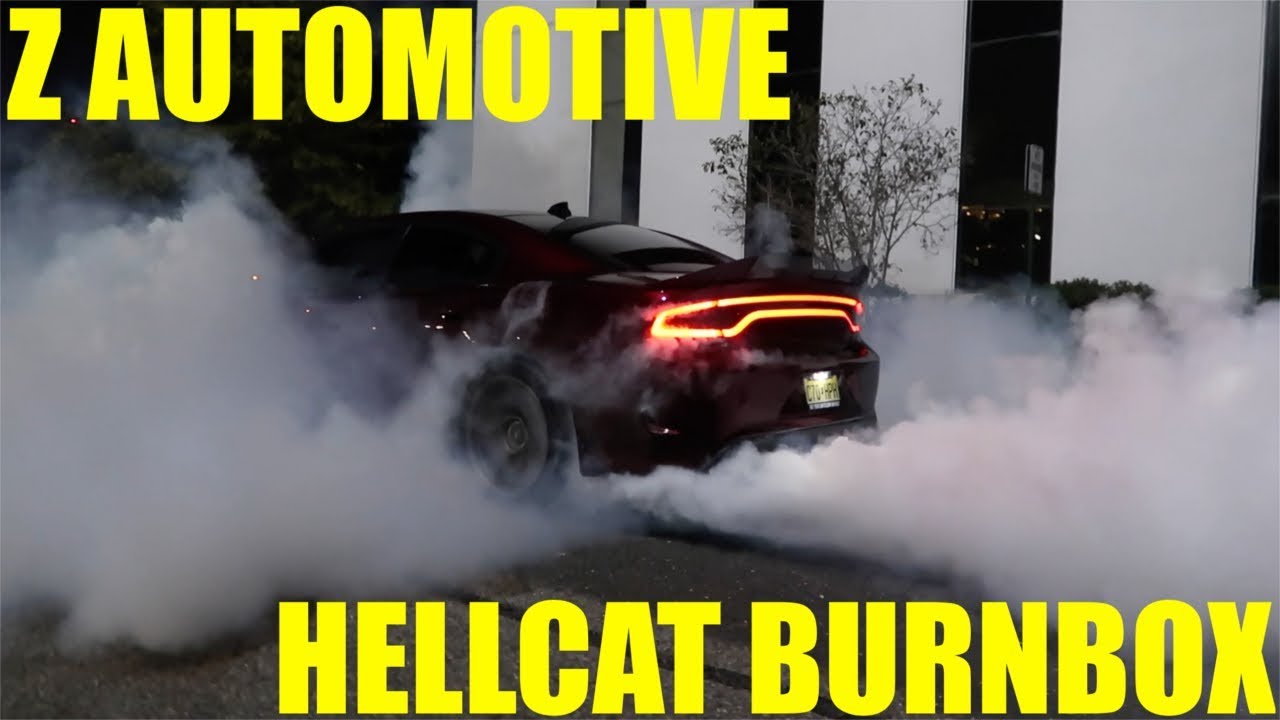 Z Automotive Hellcat Burnbox and 2017 Charger Hellcat Demo YouTube