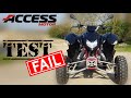 Test je me ridiculise lors de mon premier test de quad access triton 250