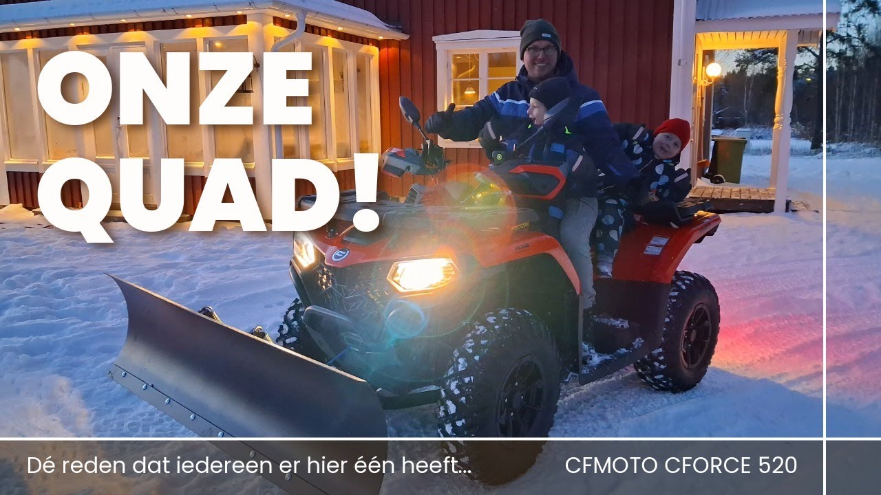 Onze Nieuwe Quad in Noord-Zweden! En Waarom Iedereen Hier Er Eén Heeft (CFMOTO CFORCE 520)