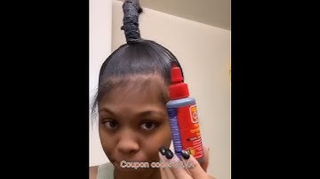 High Genie Ponytail Slayer!🎀Slick Back Natural Hair With Hair Weave Ft. #ULAHAIR