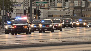Donald Trump s Huge Motorcade Rolls Through Las Vegas To Rally With Large Police Escort