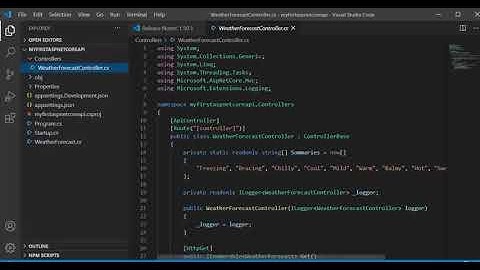 How to create your first asp dotnet core webapi?