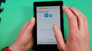 Duolingo on Amazon Fire 7 tablet