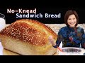 No Knead Sandwich Loaf Bread - No Bread Machine - Easy 4 Ingredients - Fine Art of Cooking 免揉三明治面包