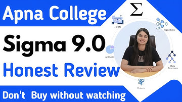 Sigma 9.0 Complete Placement Course Honest Review | Sigma 9.0 Course Review by TechStark
