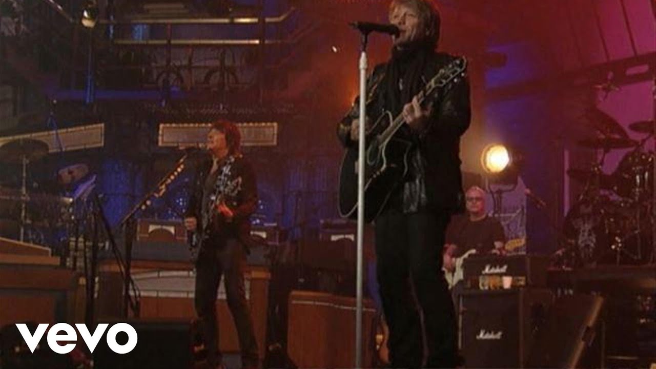Bon Jovi - We Weren't Born To Follow (Live on Letterman) - YouTube