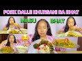 Spicy pork  masu bhat nai mitho mukbang rekharaiofficial