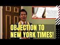 Objection to new york times from happy science new york