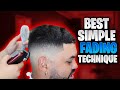 BARBER TUTORIAL BLENDING DOWN MID BALD FADE BEARD LINE UP