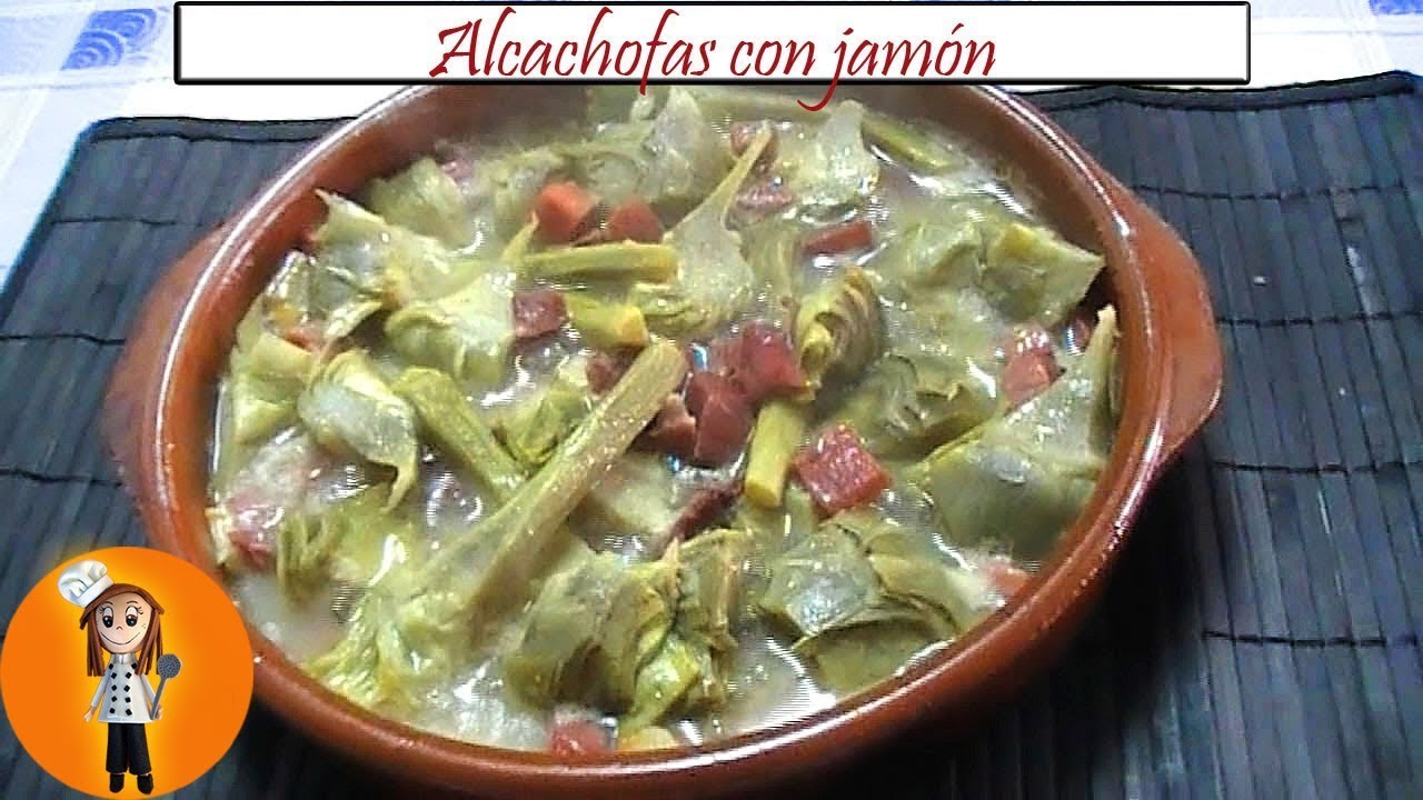 Alcachofas con jamón | Receta de Cocina en Familia - YouTube