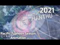 2021 Pacific Typhoon Season Animation