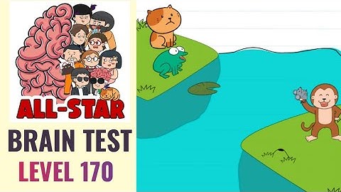 Brain Test All Star Level 170 | The cat must get across | Walkthrough