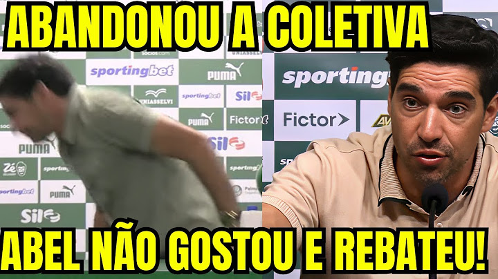 ABEL NÃO GOSTA DE PERGUNTA E REBATE JORNALISTA "VOCE SABE PQ...