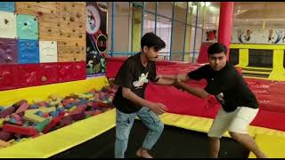 WWE MOVES AT THE INFLATABLE PARK 20 MOVES #video #viralvideo