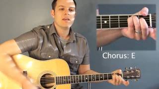 Video thumbnail of "Mighty To Save (Hillsong United) - Tutorial with chord chart"