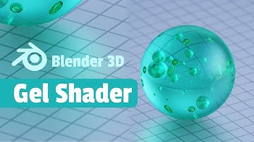 Create a GEL-Shader in Blender with REAL air bubbles!