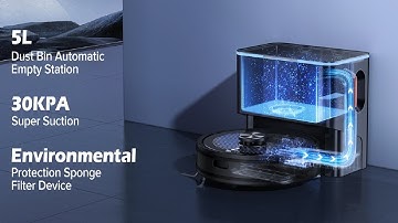 lubluelu A9 – LDS9.0 LiDAR Navigation Robot Vacuum Cleaner with 5L Automatic Suction Station