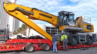 Transporting the Liebherr LH60 from Conexpo