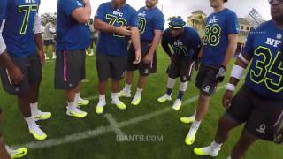 Odell Beckham Jr Wears GoPro at Pro Bowl Practice 2017