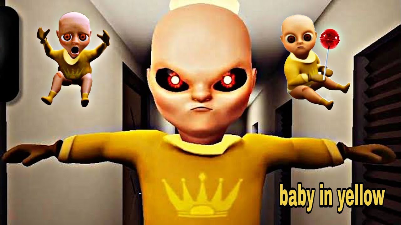 لعبة البيبي المسكون l baby in the yellow  اتحبسنا في بيت البيبي الملبوس