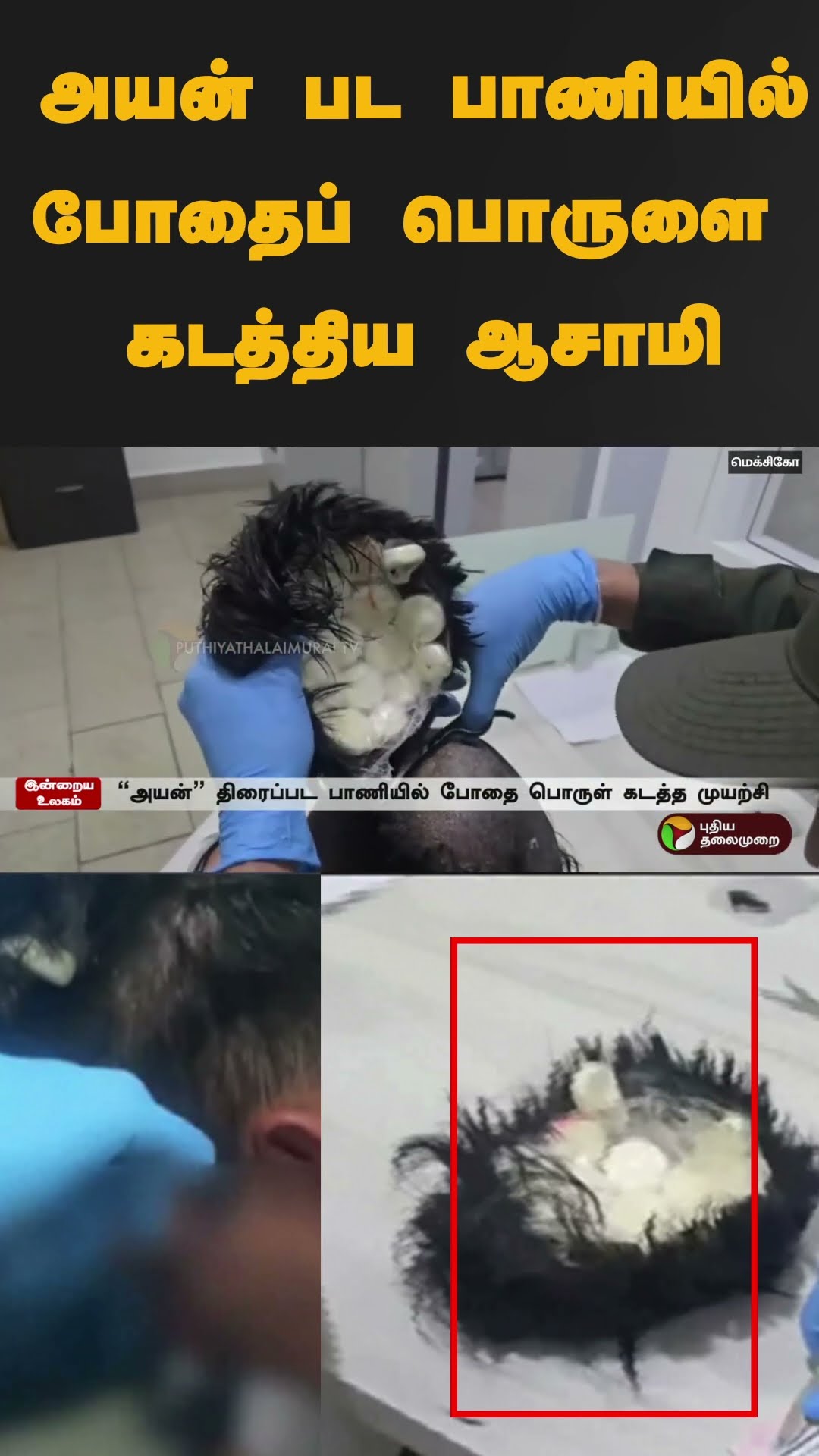 அயன் பட பாணியில் போதைப் பொருளை கடத்திய ஆசாமி | #shorts | #mexico | #cocaine