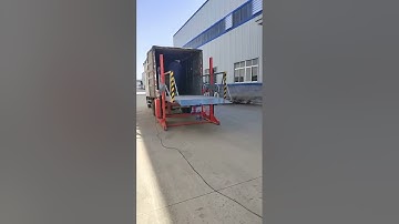 Truck loading unloading platform