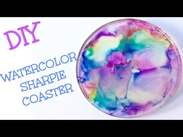 Watercolor Effect Tile Coasters - An Easy DIY With Nail Polish and Ceramic  Tiles - Clumsy Crafter