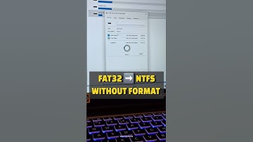 Convert FAT32 to NTFS Without Formatting the Drive #computer #shorts