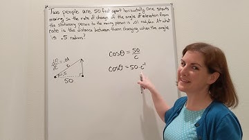 AP Calculus Related Rates example with trig