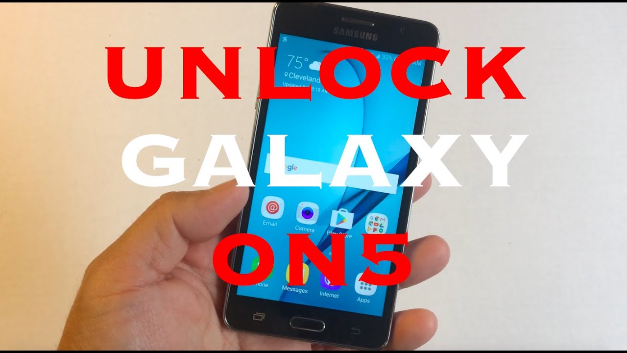 Unlock T-Mobile / Metropcs Galaxy On5 - Youtube