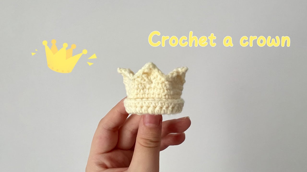 👑A small crochet crown perfect for beginners| Super cute
