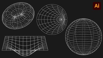 How to make 3D Wireframe graphics in Adobe Illustrator