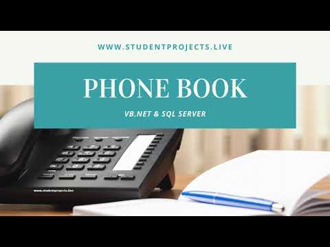 Phone Book - VB.NET & SQL SERVER Mini Project