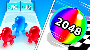 Join Blob Clash vs BallRun 2048 |🟩🥑💚🥑🟩| All Level Gameplay Android iOS HJ4622