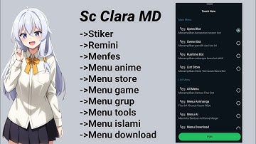 SC BOT WA TERBARU || BOT CLARA MD || BUTTON MENU