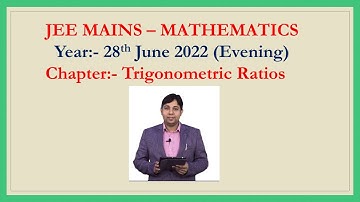 If cot α=1 & secβ=-5/3, ,  the value of tan α+β. JEE Mains 2022 Trigonometry.